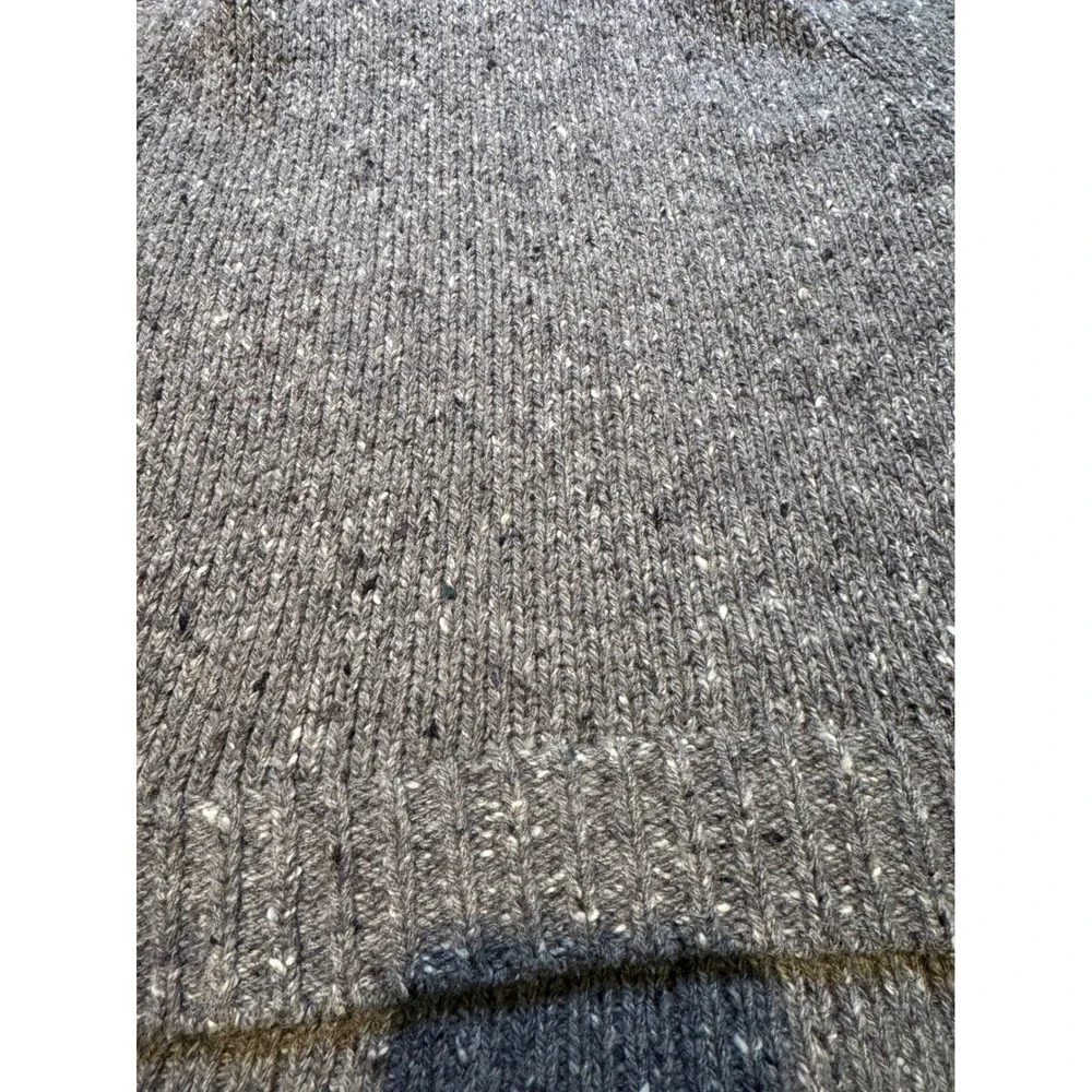 Theory Wool Cashmere Blend Turtleneck Sweater Poncho‎ Gray Short Sleeve Women S